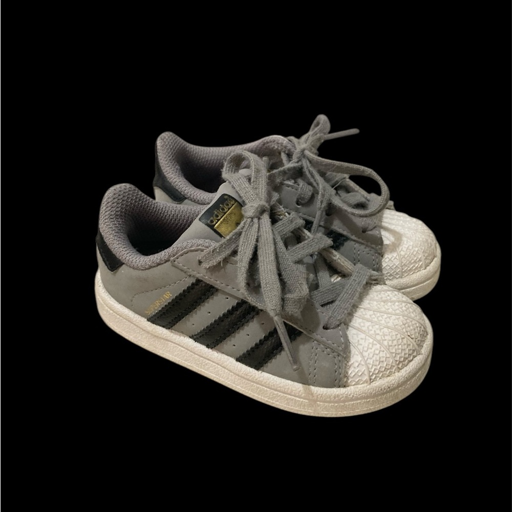 Adidas Gray and White Sneakers
